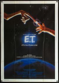 5c406 E.T. THE EXTRA TERRESTRIAL Italian 1p '82 Steven Spielberg classic, John Alvin art!