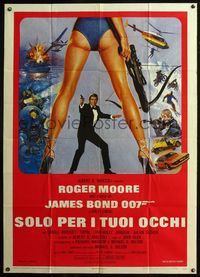 5c424 FOR YOUR EYES ONLY Italian 1p '81 no one comes close to Roger Moore as James Bond 007!