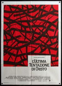 5c488 LAST TEMPTATION OF CHRIST Italian 1p '88 directed by Martin Scorsese, Willem Dafoe as Jesus!