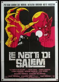 5c558 SALEM'S LOT Italian 1p '79 Tobe Hooper, Stephen King, cool completely different vampire art!