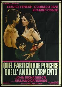 5c565 SECRETS OF A CALL GIRL Italian 1p '73 sexy naked Edwidge Fenech, Corrado Pani, Richard Conte