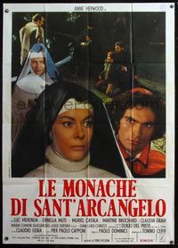 5c578 SISTERS OF SATAN Italian 1p '73 super close up of nun Anne Heywood, true story!