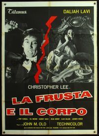 5c640 WHIP & THE BODY Italian 1p '64 Mario Bava's La Frusta e il corpo, Chris Lee, sexy Daliah Lavi