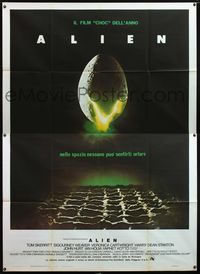 5c204 ALIEN Italian 2p '79 Ridley Scott outer space sci-fi monster classic, cool hatching egg image