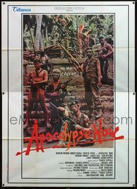 5c207 APOCALYPSE NOW Italian 2p '79 Francis Ford Coppola, completely different image of soldiers!