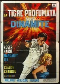 5c275 ORCHID FOR THE TIGER Italian 2p '66Claude Chabrol,art of spy Roger Hanin & sexy Margaret Lee!