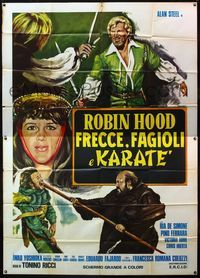 5c277 ROBIN HOOD FRECCE, FAGIOLI E KARATE Italian 2p '76 different art, swashbuckling & kung fu!