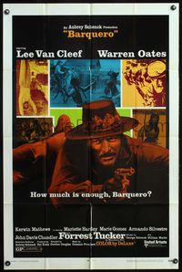 5d038 BARQUERO 1sh '70 Lee Van Cleef with gun, Warren Oates, western action images!