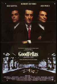 5d256 GOODFELLAS int'l 1sh '90 Robert De Niro, Joe Pesci, Ray Liotta, Martin Scorsese classic!