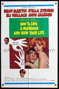5d323 HOW TO SAVE A MARRIAGE 1sh '68 Dean Martin, Stella Stevens, Eli Wallach, And Ruin Your Life!