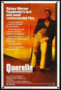 5d629 QUERELLE 1sh '83 Rainer Werner Fassbinder, Brad Davis, homosexual romance!