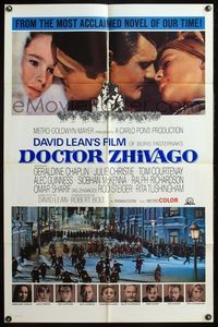 5e200 DOCTOR ZHIVAGO style A 1sh '65 Omar Sharif, Julie Christie, David Lean English epic!