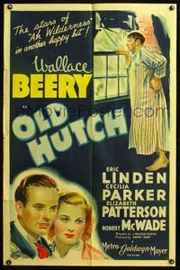5e513 OLD HUTCH style C 1sh '36 stone litho of lazy Wallace Beery, who has found $100,000!