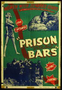 5e557 PRISON WITHOUT BARS 1sh '39 Brian Desmond Hurst directed, sexy bad girl image!