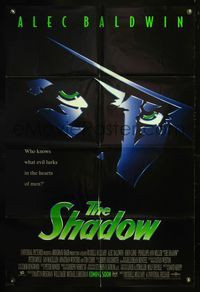 5e646 SHADOW DS advance 1sh '94 Alec Baldwin knows what evil lurks in the hearts of men!