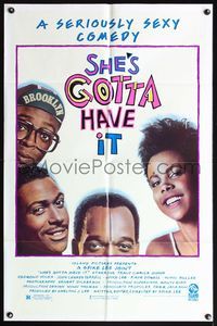 5e659 SHE'S GOTTA HAVE IT 1sh '86 A Spike Lee Joint, Tracy Camila Johns, seriously sexy comedy!