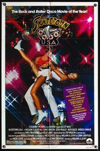 5e674 SKATETOWN USA 1sh '79 the rock and roller disco movie of the year, great skating image!