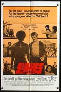 5e690 SLAVES 1sh '69 Stephen Boyd bought Dionne Warwick for $650, but she owned him!