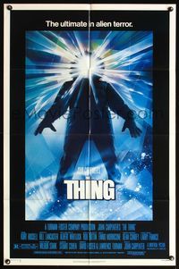 5e822 THING 1sh '82 John Carpenter, cool sci-fi horror art, the ultimate in alien terror!