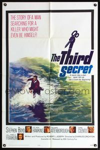 5e824 THIRD SECRET 1sh '64 Stephen Boyd searching for a killer who might be himself!