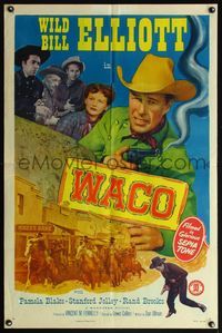 5e947 WACO 1sh '52 Wild Bill Elliott in Texas w/Pamela Blake & Rand Brooks!