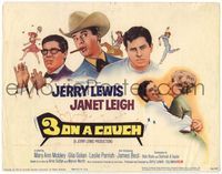 5f070 3 ON A COUCH TC '66 screwy Jerry Lewis squeezing sexy Janet Leigh + 3 more Jerrys!
