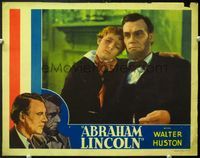 5f320 ABRAHAM LINCOLN LC R37 D.W. Griffith, close up of Walter Huston with Gordon Thorpe as Tad!