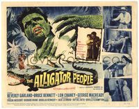 5f077 ALLIGATOR PEOPLE TC '59 Beverly Garland, Lon Chaney, they'll make your skin crawl!