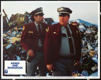 5f344 ARMED & DANGEROUS LC#3 '86 great image of wacky guards John Candy & Eugene Levy!