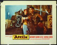 5f347 ATTILA LC#4 '58 The Hun, Anthony Quinn in title role & sexy Sophia Loren!