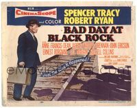 5f081 BAD DAY AT BLACK ROCK TC '55 Spencer Tracy tries to find out just what did happen to Kamoko!