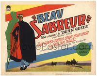 5f089 BEAU SABREUR TC '28 full-length image of Legionnaire Gary Cooper in sequel to Beau Geste!