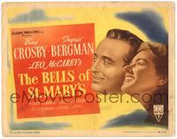 5f094 BELLS OF ST. MARY'S TC '46 close up of smiling pretty Ingrid Bergman & Bing Crosby!