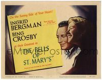 5f095 BELLS OF ST. MARY'S TC R57 art of smiling pretty Ingrid Bergman & Bing Crosby!