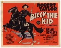 5f097 BILLY THE KID TC '41 art of Robert Taylor as the most notorious outlaw in the West!