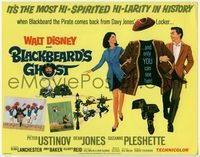 5f100 BLACKBEARD'S GHOST TC '68 Walt Disney, artwork of wacky invisible pirate Peter Ustinov!