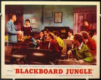 5f380 BLACKBOARD JUNGLE LC#6 '55 Richard Brooks classic, teacher Glenn Ford!