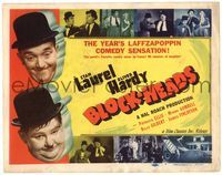 5f101 BLOCK-HEADS TC R47 many images of scenes with Stan Laurel & Oliver Hardy, Hal Roach