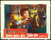 5f011 BRIGHT LEAF signed LC #6 '50 by sexy Lauren Bacall, who's being dressed by Gladys George!