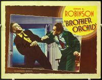 5f398 BROTHER ORCHID LC '40 super tough Edward G. Robinson slugging Humphrey Bogart!