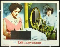 5f419 CAT ON A HOT TIN ROOF LC#8 '58 Judith Anderson asks Liz Taylor about her marital troubles!