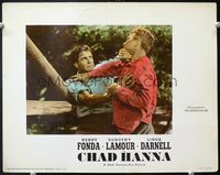 5f421 CHAD HANNA photolobby '40 close up of Henry Fonda fighting with much bigger tough man!
