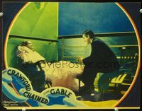 5f422 CHAINED LC '34 great image of Clark Gable & elegant Joan Crawford on ship at night!