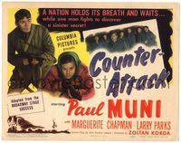5f119 COUNTER-ATTACK TC '45 Paul Muni & Marguerite Chapman fight the Nazis in World War II!