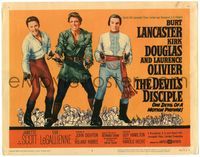 5f135 DEVIL'S DISCIPLE TC '59 cool image of Burt Lancaster, Kirk Douglas & Laurence Olivier!