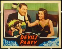 5f458 DEVIL'S PARTY LC '38 professional gambler Victor McLaglen with pretty Beatrice Roberts!