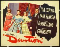 5f459 DEVOTION LC '46 Ida Lupino & Olivia De Havilland are completely opposite sisters!