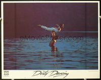 5f465 DIRTY DANCING LC#2 '87 classic image of Patrick Swayze & Jennifer Grey in lake!
