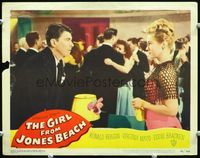 5f521 GIRL FROM JONES BEACH LC#4 '49 Ronald Reagan & sexy Virginia Mayo!