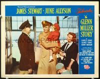 5f523 GLENN MILLER STORY LC#6 R60 James Stewart in uniform June Allyson & their kids!